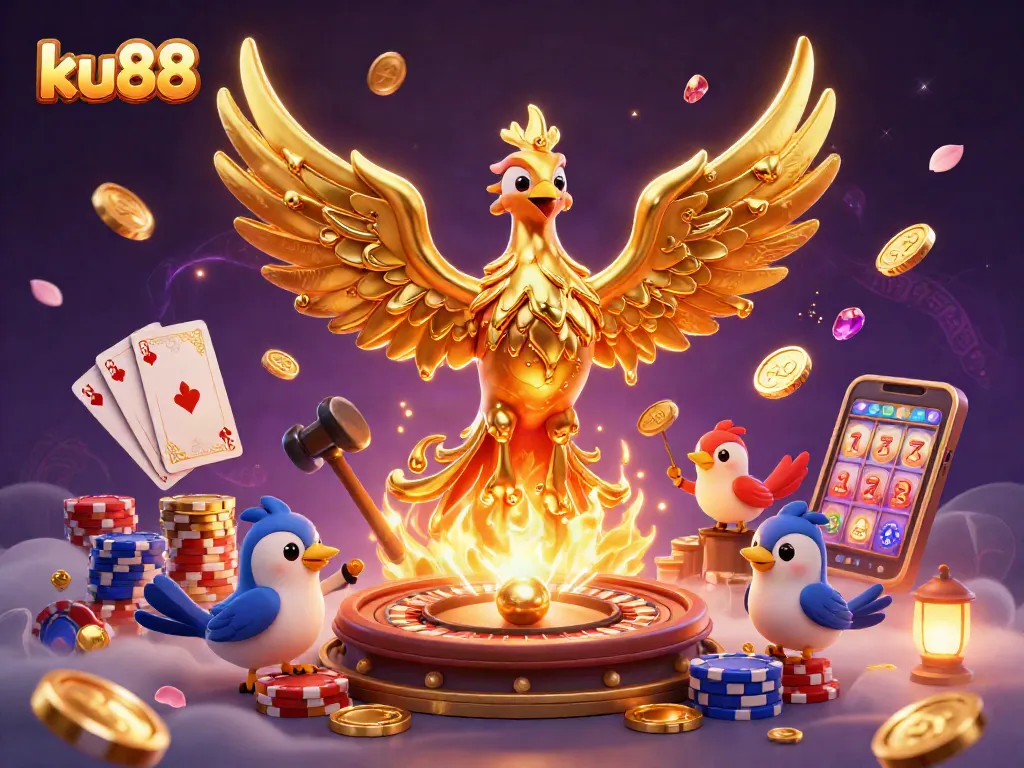 Experience winning moments with ku88, showcasing a dynamic casino adventure with vibrant game elements.