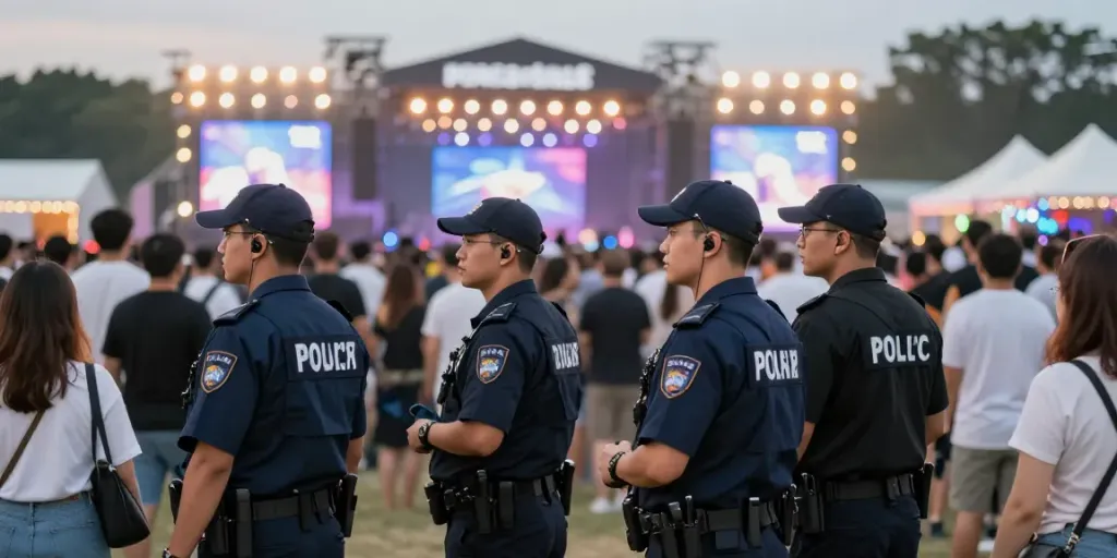 Event Security by trusted professionals at a community festival, ensuring safety and order.