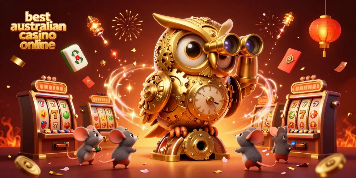 Experience the excitement of the best australian casino online with vibrant 3D casino-themed illustration.