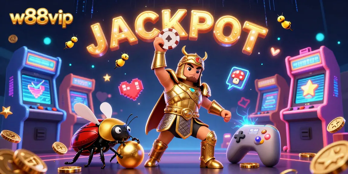 Engage with w88vip's thrilling casino experience, showcasing bets and special game dynamics in vibrant illustration.