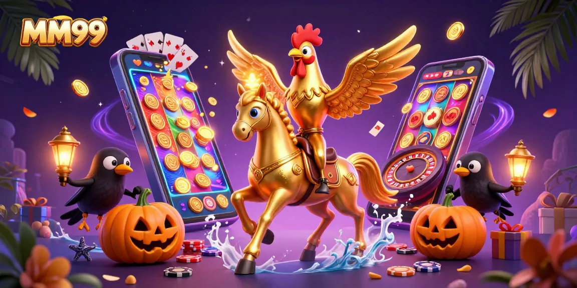 Experience thrilling MM99 gaming with our vibrant casino scene featuring exciting casino elements.