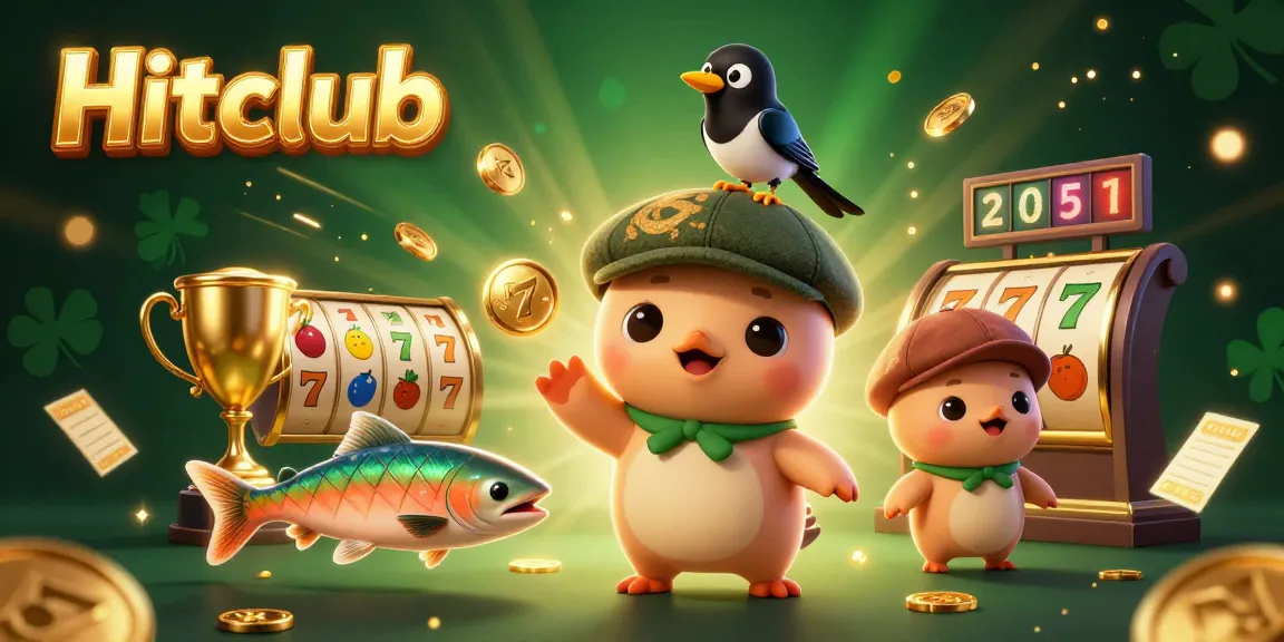 Hitclub immerses players in a playful casino environment filled with vibrant characters, slot games, and golden rewards.